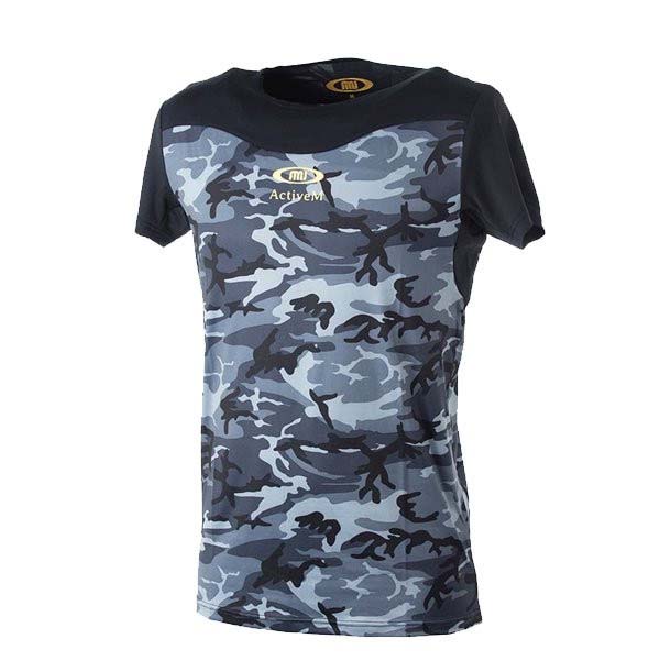 【ネコポス送料無料】半袖インナーシャツアクティブームActiveMカモ柄丸首半袖中学高校部活01