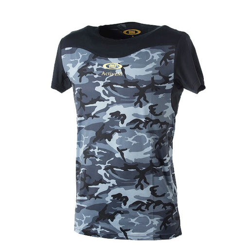 【ネコポス送料無料】半袖インナーシャツアクティブームActiveMカモ柄丸首半袖中学高校部活大学サークル社会人01BK