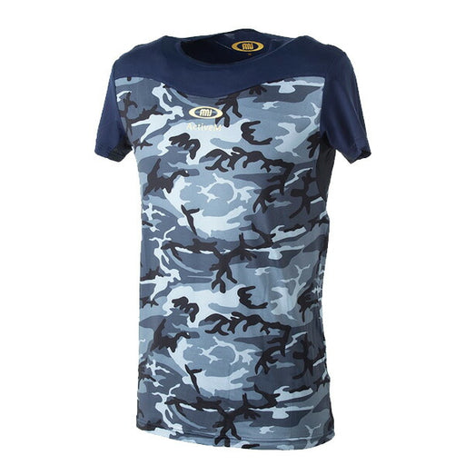 【ショップ限定エントリーでさらに+9倍】【ネコポス送料無料】半袖インナーシャツアクティブームActiveMコンフォートインナーネイビー01NVカモ柄丸首半袖中学高校部活大学サークル社会人