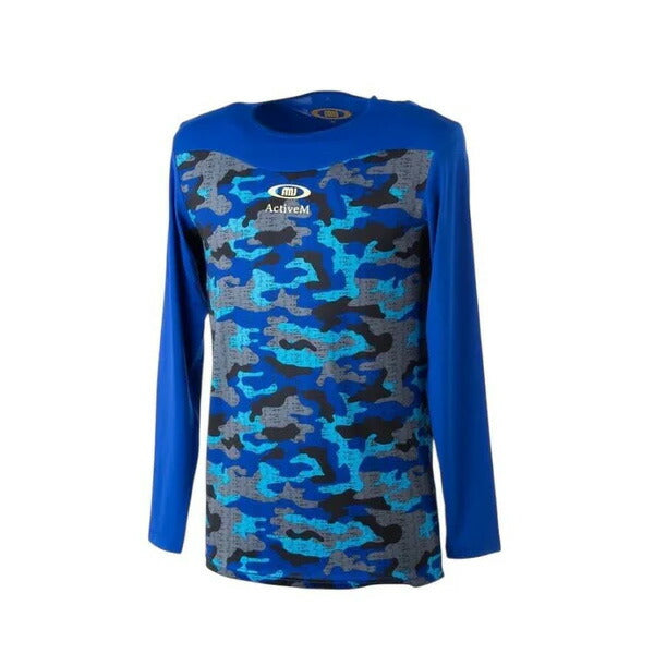 【ネコポス送料無料】アクティブームActiveM長袖インナーシャツコンフォートインナー02カモ柄丸首長袖中学高校部活大学