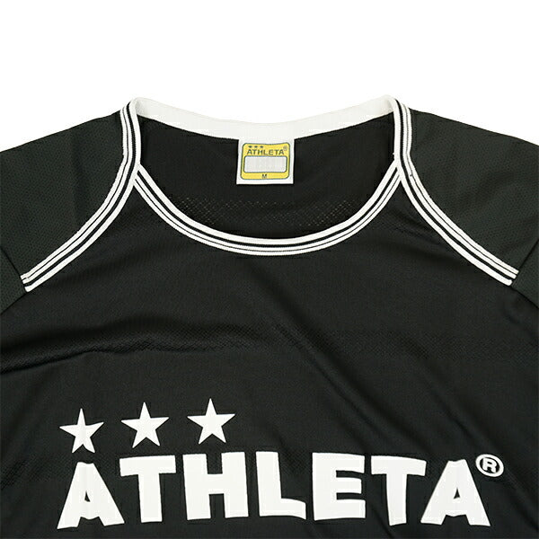 【ネコポス送料無料】アスレタATHLETAプラクティスシャツ2S02366サッカーフットサルプラシャツ半袖練習着ボーダーメンズ
