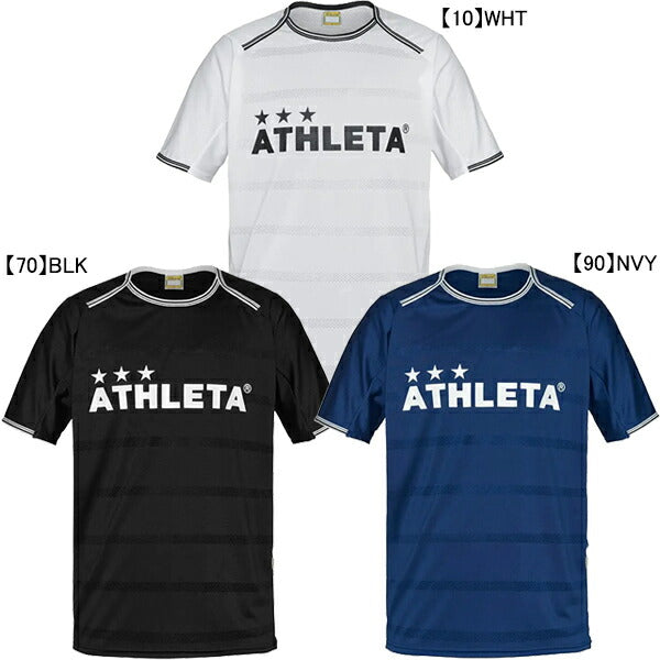 【ネコポス送料無料】アスレタATHLETAプラクティスシャツ2S02366サッカーフットサルプラシャツ半袖練習着ボーダーメンズ