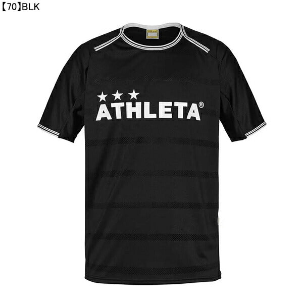 【ネコポス送料無料】アスレタATHLETAジュニアプラクティスシャツ2S02366Jサッカーフットサルプラシャツ半袖練習着ボーダー子供用