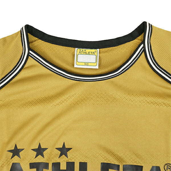 【ネコポス送料無料】アスレタATHLETAジュニアプラクティスシャツ2S02366Jサッカーフットサルプラシャツ半袖練習着ボーダー子供用