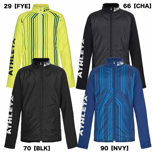 アスレタATHLETA中綿ミドルジャケットサッカーフットサルトレーニングトップジャケットフルジップ中綿メンズ02374