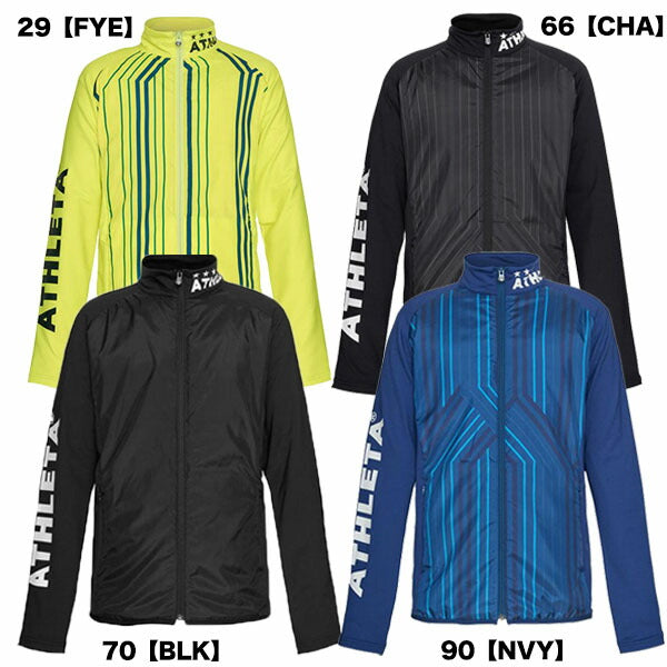 アスレタATHLETA中綿ミドルジャケットサッカーフットサルトレーニングトップジャケットフルジップ中綿メンズ02374