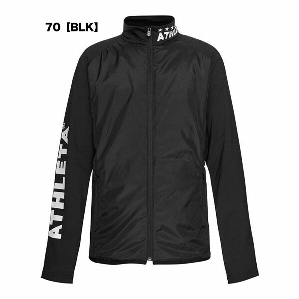 アスレタATHLETA中綿ミドルジャケットサッカーフットサルトレーニングトップジャケットフルジップ中綿メンズ02374