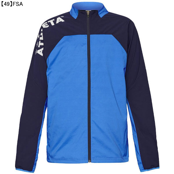 アスレタATHLETAジュニア裏地付きストレッチトレーニングジャケット02400Jサッカーフットサル練習着防風子供用