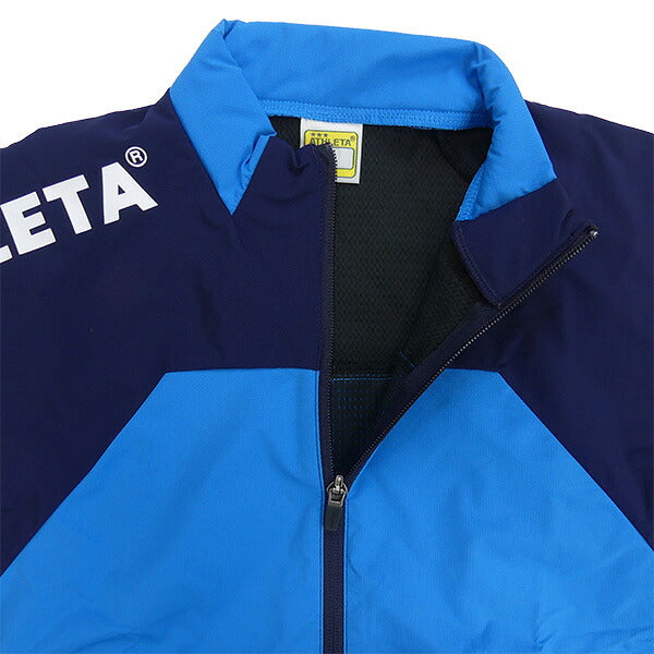 アスレタATHLETAジュニア裏地付きストレッチトレーニングジャケット02400Jサッカーフットサル練習着防風子供用
