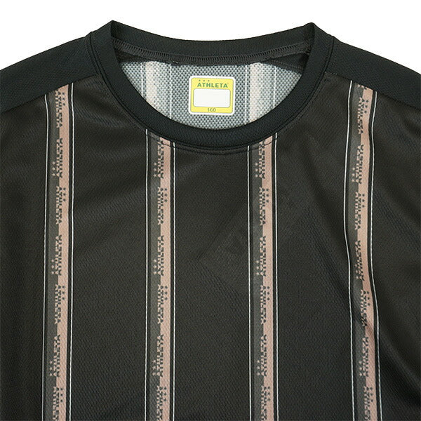 【ショップ限定エントリーでさらに+9倍】【ネコポス送料無料】アスレタATHLETAジュニアストライププラシャツ02408JサッカーフットサルプラシャツTシャツ半袖練習着子供用