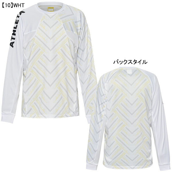 【ネコポス送料無料】アスレタATHLETAジュニアグラフィックプラシャツ02409Jサッカーフットサルプラクティスシャツ練習着長袖子供用