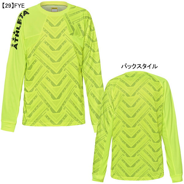 【ネコポス送料無料】アスレタATHLETAジュニアグラフィックプラシャツ02409Jサッカーフットサルプラクティスシャツ練習着長袖子供用