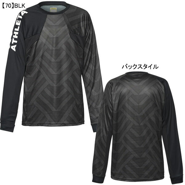 【ネコポス送料無料】アスレタATHLETAジュニアグラフィックプラシャツ02409Jサッカーフットサルプラクティスシャツ練習着長袖子供用
