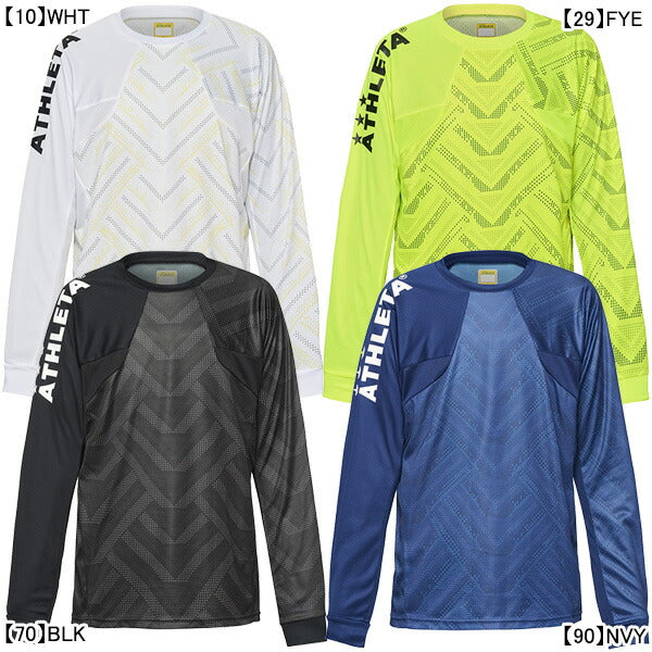 【ネコポス送料無料】アスレタATHLETAジュニアグラフィックプラシャツ02409Jサッカーフットサルプラクティスシャツ練習着長袖子供用