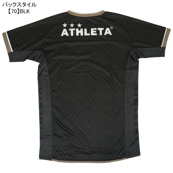 【ショップ限定エントリーでさらに+9倍】【ネコポス送料無料】アスレタATHLETAグラフィックプラシャツ02417サッカーフットサルプラクティスシャツ半袖メンズ