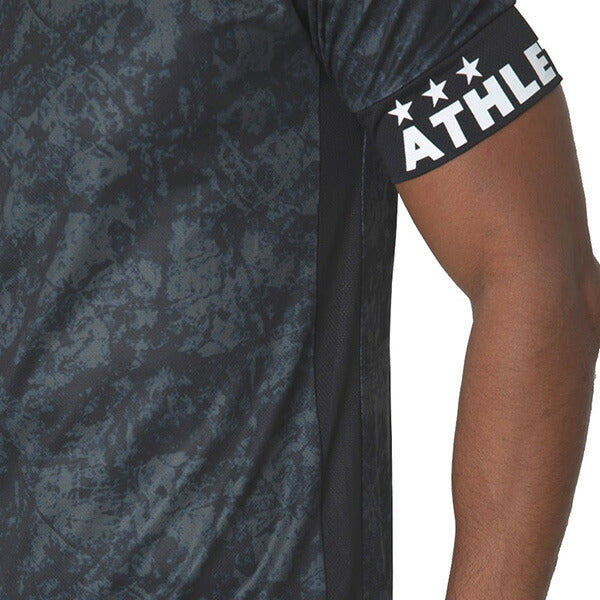 【ショップ限定エントリーでさらに+9倍】【ネコポス送料無料】アスレタATHLETAグラフィックプラクティスシャツ02423サッカーフットサルプラシャツ半袖練習着メンズ