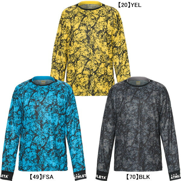 【ネコポス送料無料】アスレタATHLETAジュニアJrグラフィックプラシャツ02427Jサッカーフットサルプラクティスシャツ長袖練習着子供用