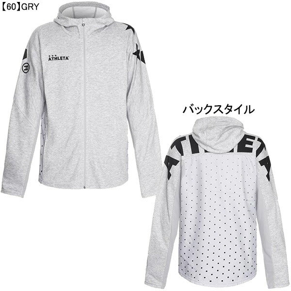 【ショップ限定エントリーでさらに+9倍】【送料無料】アスレタATHLETAジュニアJRライトスウェットZIPパーカー03347Jサッカーフットサルカジュアルフード子供用