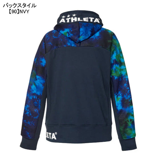 【送料無料】アスレタATHLETA裏毛防風スウェットパーカー03356サッカーフットサルカジュアル総柄フードプルオーバーフーディメンズ