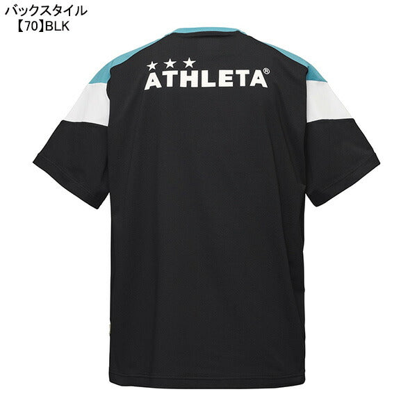 【ショップ限定エントリーでさらに+9倍】【ネコポス送料無料】アスレタATHLETAドライフェザーカラーブロックプラシャツ03399サッカーフットサルプラクティスシャツ半袖練習着メンズ
