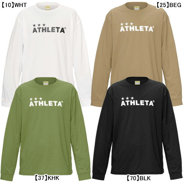 【ネコポス送料無料】アスレタATHLETAロングスリーブシャツ03400サッカーフットサルプラクティスシャツ長袖練習着メンズ