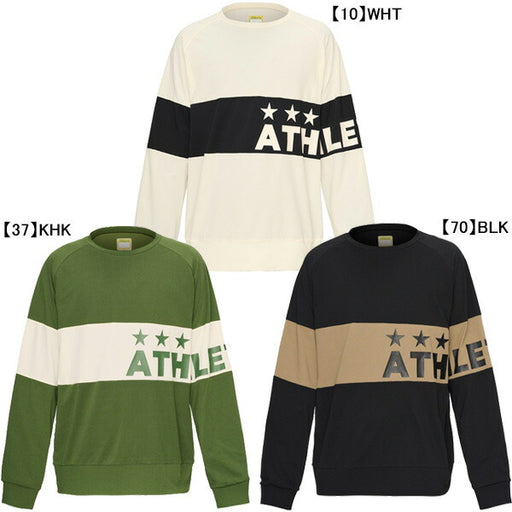 【ネコポス送料無料】アスレタATHLETAパネル切替クルーシャツ03401サッカーフットサルプラクティスシャツ長袖練習着メンズ