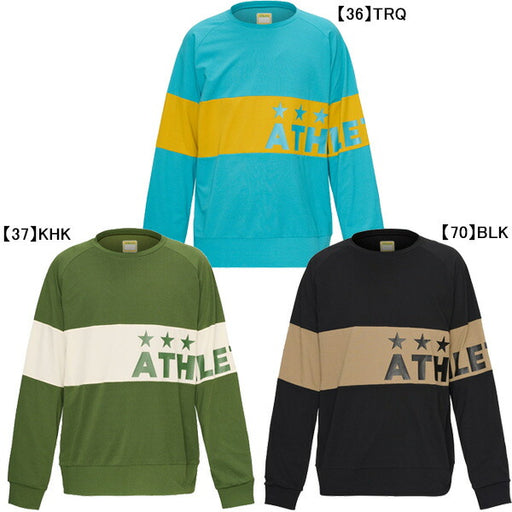 【ネコポス対応可】アスレタATHLETAジュニアJrパネル切替クルーシャツ03401Jサッカーフットサルプラクティスシャツ長袖練習着子供用