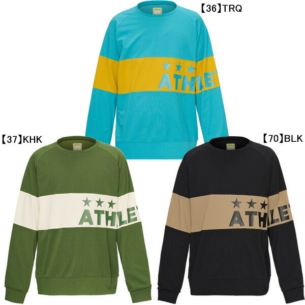 【ネコポス対応可】アスレタATHLETAジュニアJrパネル切替クルーシャツ03401Jサッカーフットサルプラクティスシャツ長袖練習着子供用