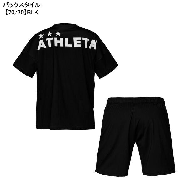 【上下セット】アスレタATHLETAプラクールシャツショーツ26s03409-03410サッカーフットサル接触冷感プラシャツパンツメンズ