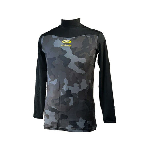 【ショップ限定エントリーでさらに+9倍】【ネコポス送料無料】アクティブームコンフォートインナーモックネック長袖野球アンダーシャツ03BKブラック