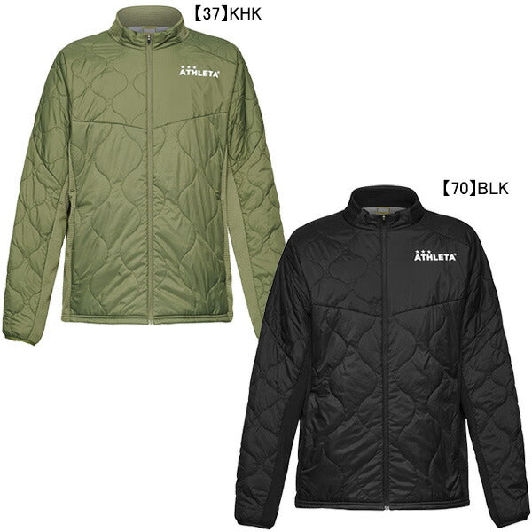 【ショップ限定エントリーでさらに+9倍】アスレタATHLETA中綿グリッド起毛パディングトレーニングジャケット04162サッカーフットサルブレーカージャケットメンズ