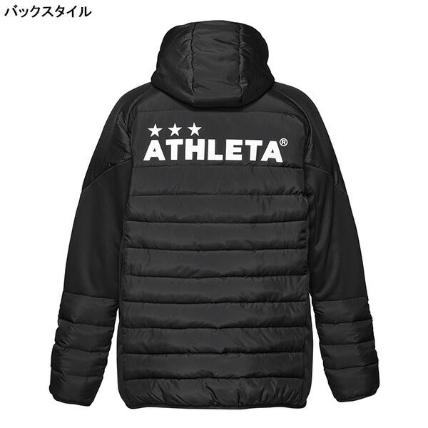 アスレタATHLETA中綿ウォームジャケット25f04165Nサッカーフットサル防寒防風ブレーカージャケットメンズ