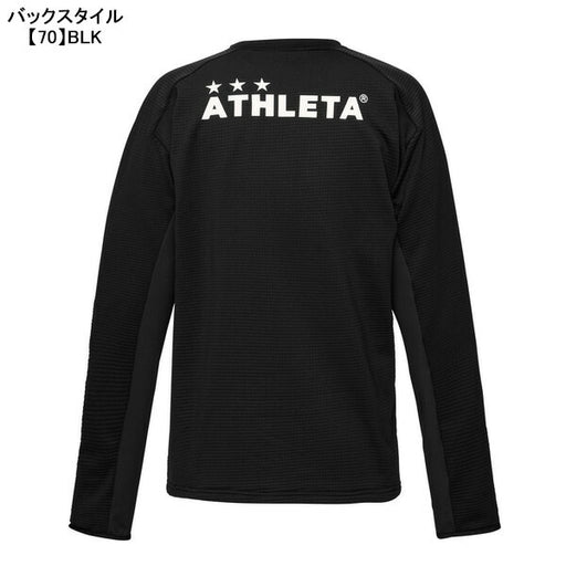 アスレタATHLETAグリッド起毛TRシャツ04174サッカーフットサル防寒トレーニングトップメンズ