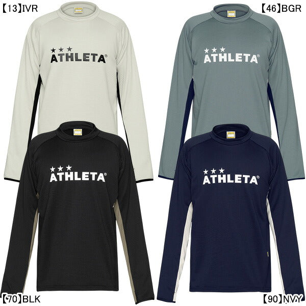 アスレタATHLETAグリッド起毛TRシャツ04187サッカーフットサルトレーニングシャツスウェットメンズ