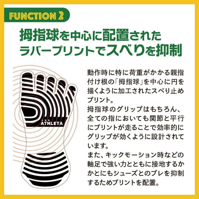 【ショップ限定エントリーでさらに+9倍】【ネコポス送料無料】アスレタATHLETA五本指グリップソックス05260サッカーフットサルストッキング靴下滑り止めジョギングランニング