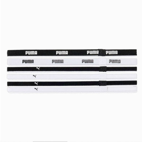 【ネコポス対応可】プーマPUMAトレーニングATスポーツバンド6本053452ランニングジムヘアバンドヘッドバンド6本組