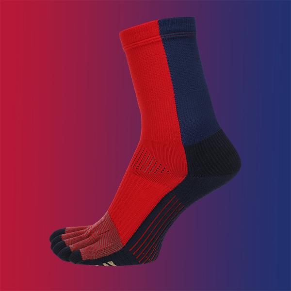 【ネコポス送料無料】タビオTabioFCBarcelonaFootBall5本指ソックス072140035サッカーフットサルグリップストッキング靴下バルセロナコラボ