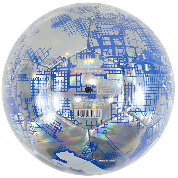 【ショップ限定エントリーでさらに+9倍】【送料無料】プーマPUMAグラフィックボールHSサッカーボール084952-033号球4号球5号球シルバー