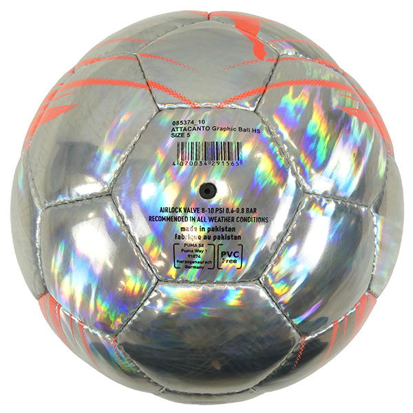 プーマPUMAアタッカントグラフィックサッカーボールHS085374-10サッカーボールJFA検定球プーマシルバー