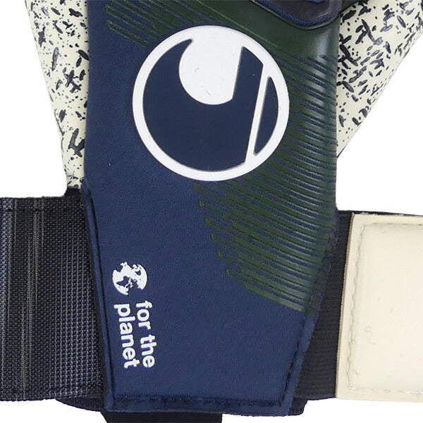 【ショップ限定エントリーでさらに+9倍】ウールシュポルトuhlsportパワーラインスーパーグリップ+ハーフネガティブアース1011304-24サッカーキーパーグローブGKグローブネイビー