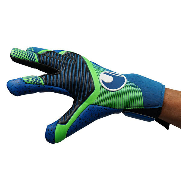 【ショップ限定エントリーでさらに+9倍】ウールシュポルトuhlsportアクアグリップハーフネガティブ1011313-01サッカーGKグローブパシフィックブルー