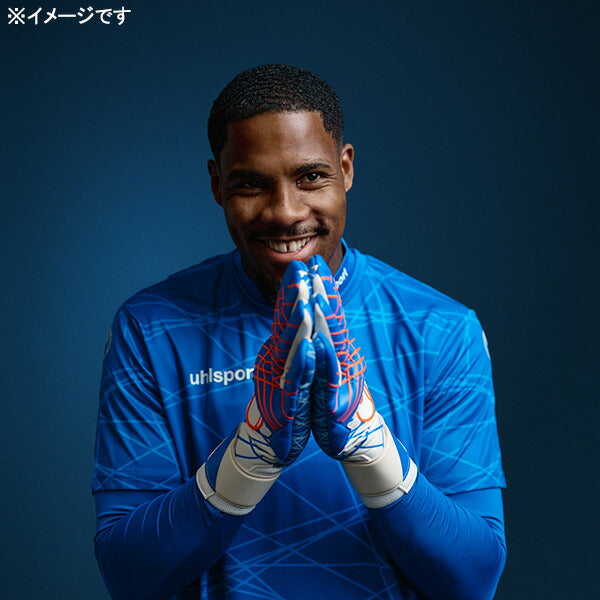 ウールシュポルトuhlsportプレディクションウルトラグリップハーフネガティブメニャン101132812-01サッカーキーパーグローブGKグローブホワイト