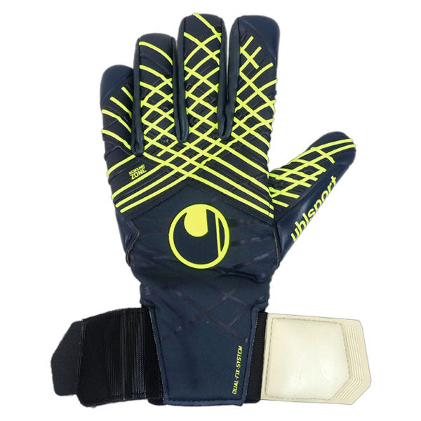 ウールシュポルトuhlsportプレディクションアブソルートグリップハーフネガティブ1011333-01サッカーキーパーグローブGKグローブネイビー