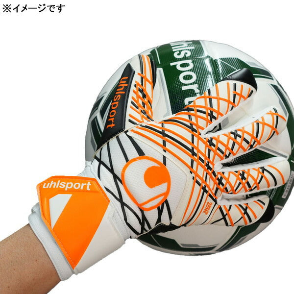 ウールシュポルトuhlsportソフトハーフネガティブコンプ1011368-01サッカーキーパーグローブGKグローブゴールキーパーホワイト