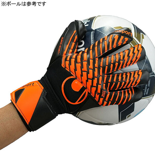 ウールシュポルトuhlsportスーパーレジストハーフネガティブ1011388-01サッカーキーパーグローブGKグローブゴールキーパーブラック