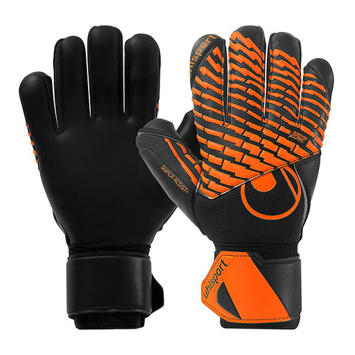 ウールシュポルトuhlsportスーパーレジストハーフネガティブ1011388-01サッカーキーパーグローブGKグローブゴールキーパーブラック