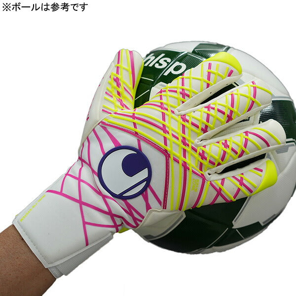 【ショップ限定エントリーでさらに+9倍】ウールシュポルトuhlsportプレディクションアブソルートグリップハーフネガティブメニャン1011394-01サッカーキーパーグローブGKグローブホワイト