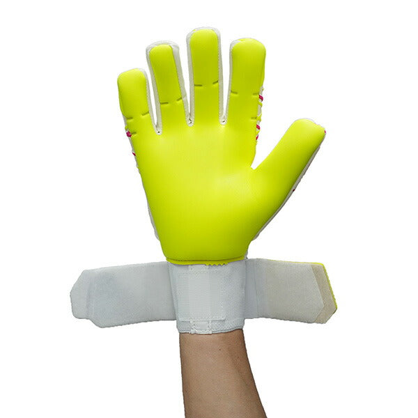 【ショップ限定エントリーでさらに+9倍】ウールシュポルトuhlsportプレディクションアブソルートグリップハーフネガティブメニャン1011394-01サッカーキーパーグローブGKグローブホワイト