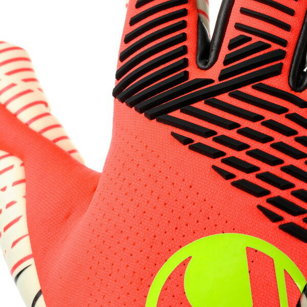 ウールシュポルトuhlsportファングマシーネZNEウルトラグリップハーフネガティブ1011408-01サッカーキーパーグローブGKグローブフローレッド