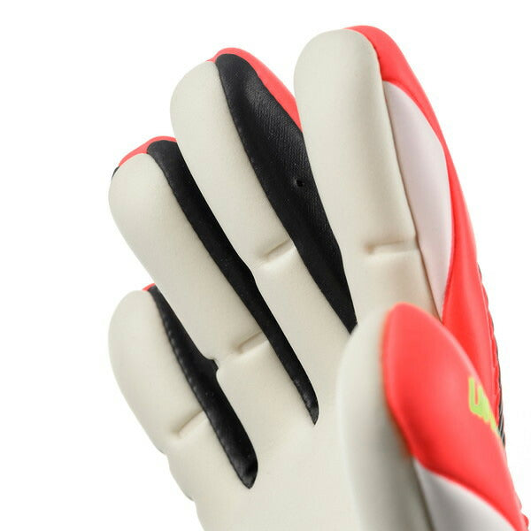ウールシュポルトuhlsportファングマシーネZNEアブソルートグリップハーフネガティブ1011415-01サッカーキーパーグローブGKグローブフローレッド